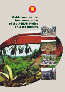 Guidelines for the Implementation of the ASEAN Policy on Zero Burning